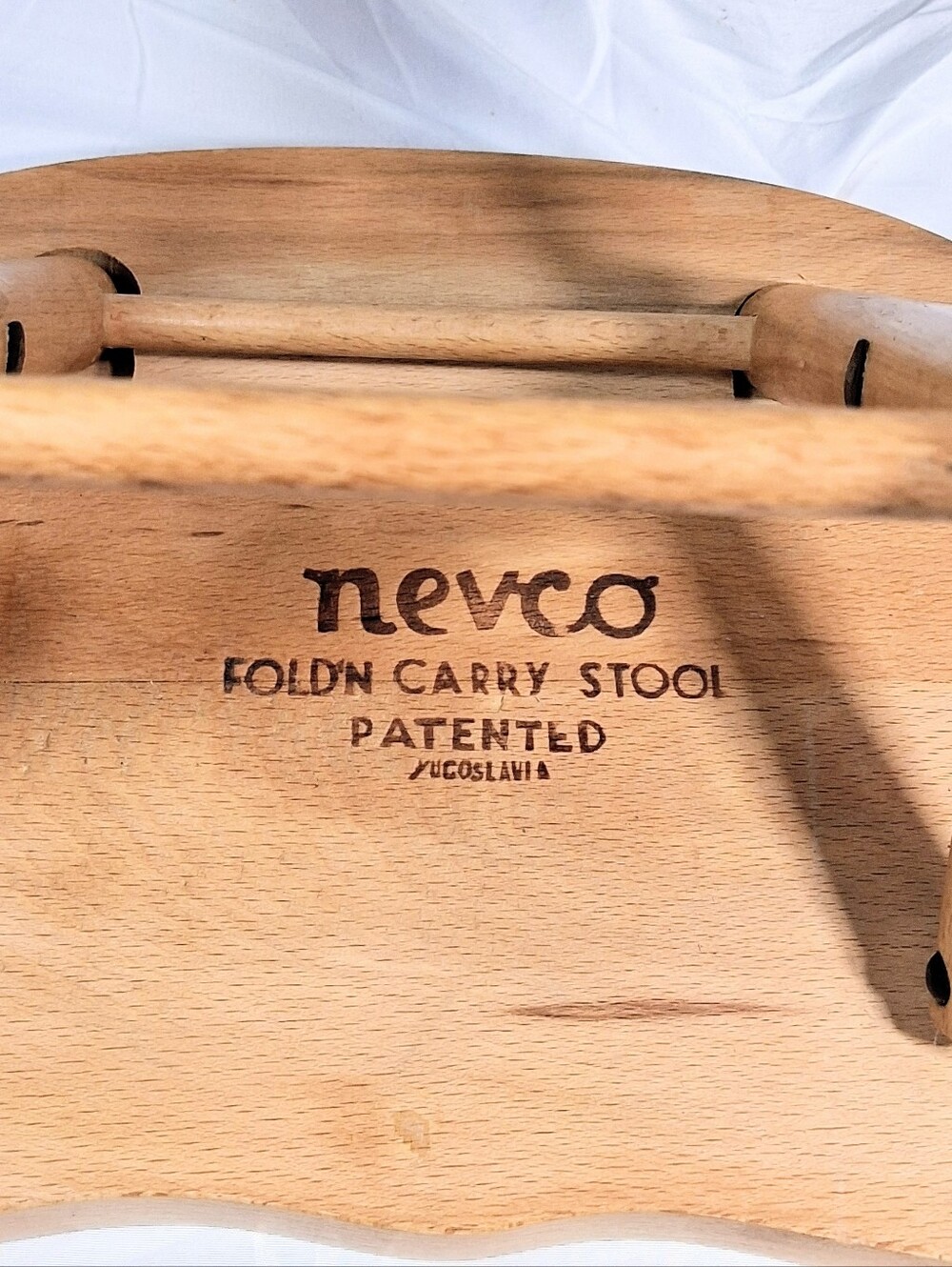 Nevco Yugoslavia Vintage 1950's Strong Collapsible Folding Milking/Planter Stool - Picture 2 of 13